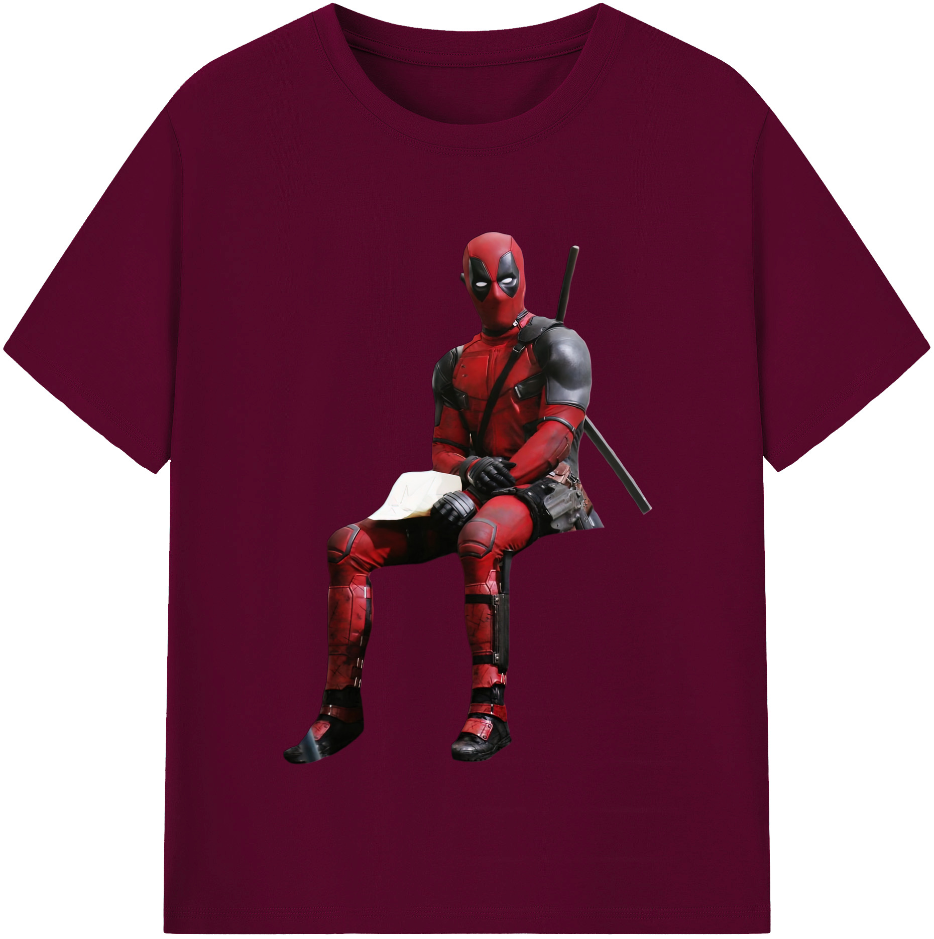 （画像用） Deadpool デッドプール レディースカジュアルプリントTシャツ（綿100％）